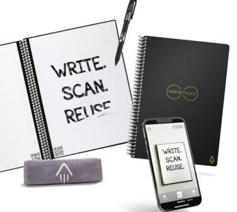 Rocketbook Core Reusable Smart Notebook | Innovative, Eco-Friendly, Digitally Connected No