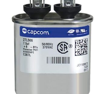 Genteq GENTEQ – C307L / 27L566 GE Capacitor Oval 7.5 uf MFD 370 Volt 27L566, 27L566S(Repla