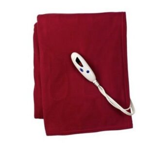 Biddeford 13050 heated electric throw blanket, garnet.