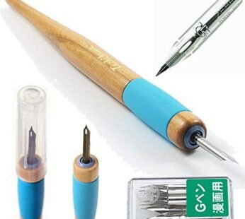 Tachikawa Comic Pen Nib Holder(T-40) + Zebra Comic G Model Chrome Pen 10 Nibs(PG-6C-C-K)