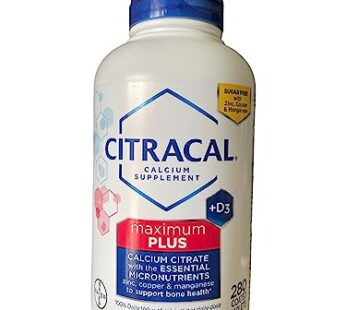 Citracal Calcium Citrate Caplets (Maximum Plus) + D3 1Pack (280 ct.) (Packaging may vary)