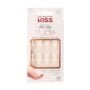 KISS Salon Acrylic Press On Nails, Nail glue included, Breathtaking', French, Real Short S