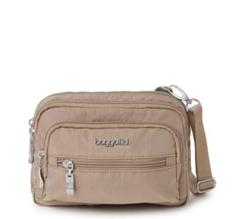 Baggallini womens Triple Zip Bagg Convertible Cross Body, Beach, One Size US