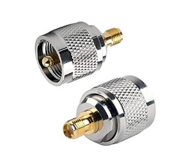 DHT Electronics 2PCS RF coaxial Coax Adapter SMA Female to UHF Male PL-259 PL259