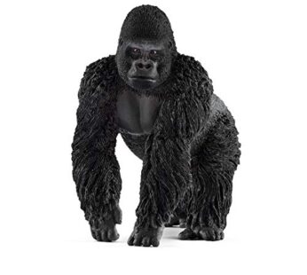 Schleich Wild Life Realistic Male Gorilla Animal Figurine – Authentic Detailed Wild Male G