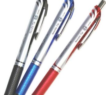 Pentel Energel Deluxe RTX Retractable Liquid Gel Pen,0.5mm, Fine Line, Needle Tip, Black.b