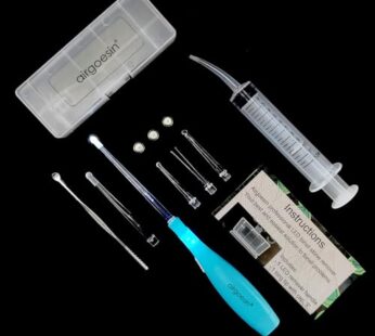 Airgoesin Upgraded Tonsil Stone Remover Tool, Blue, 5 Tips, Tonsillolith Pick Case + 1 Ir