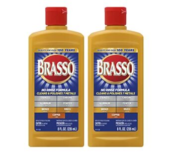 BRASSO Metal Polish, 8 oz (Pack of 2)