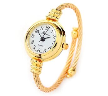 New Gold Geneva Cable Band Women’s Small Size Bangle Watch