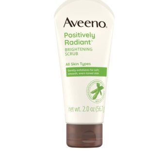 Aveeno Positively Radiant Skin Brightening Exfoliating Daily Facial Scrub with Moisture-Ri