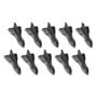 RULLINE Air Vortex Generator Diffuser Shark Fin 10pcs Set Kit Compatible with Spoiler Roof