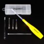 Airgoesin Upgraded Lighted Tonsil Stone Remover Tool, Yellow, 4 Tips, Tonsillolith Pick +