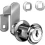 Disc Tumbler Cam Lock, Nickel, Key C415A