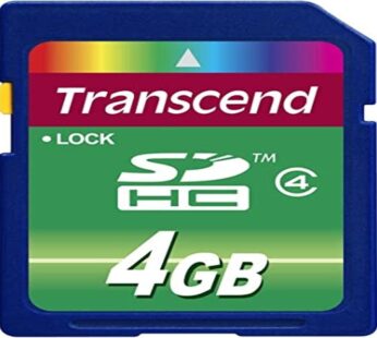 Transcend 4 GB Class 4 High Speed SDHC Flash Memory Card TS4GSDHC4