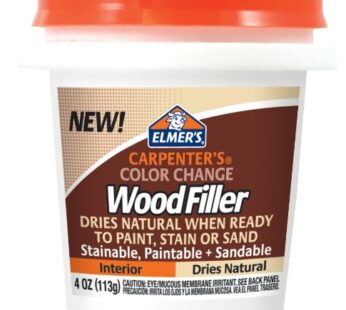 Elmer’s Carpenter’s Color Change Wood Filler, 4 oz., Natural (E912)