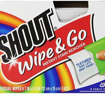 Shout Wipe & Go 12Ct Wipes 4 Pack, Multicolor,12 Count (Pack of 4)