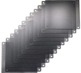 ThreeBulls 12 Pcs 80mm PVC Black PC Cooler Fan Dust Filter Dustproof Case Cover Computer M