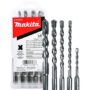 Makita 5 Piece - SDS-Plus Drill Bit Set For SDS+ Rotary Hammers - Aggressive Drilling For