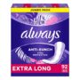 Always Anti-Bunch Xtra Protection, Panty Liners For Women, Extra Long Length, Unsented, 92