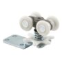 Prime-Line N 6724 Pocket Door Roller Assembly with Four Wheel, single pack, Mill
