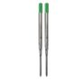 Monteverde Ballpoint Refill to Fit Parker Ballpoint Pens, Medium Point, Soft Roll, Green,