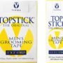 Topstick Men's Clear Double Sided Grooming Tape Bundle - (1 Box of 50 Strips) 1" x 3" & (1