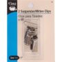 Dritz 1" Suspender, 2 Count, Nickel Mitten Clips, 2-Pack