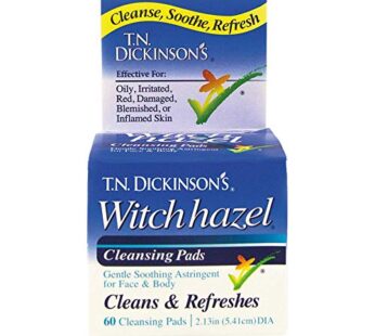 T.N. Dickinsons Hazelets Witch Hazel Pads – 60 Ea