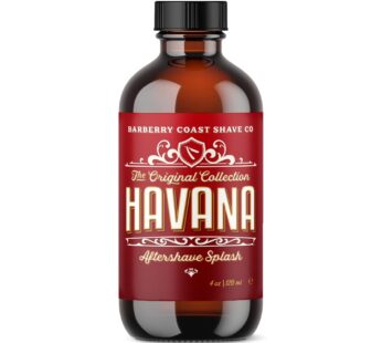 Barberry Coast Shave Co. Havana AfterShave Splash for Men – Pure & Natural Ingredients – S