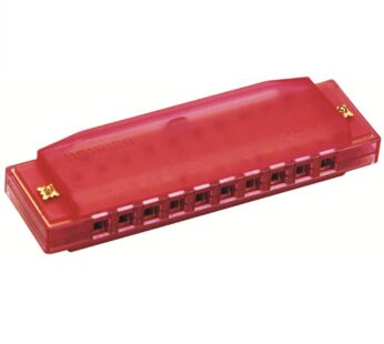 Clearly Colorful Translucent Harmonica, Red