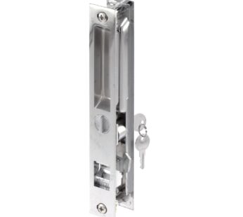 Prime-Line C 1076 Chrome Plated Flush Locking, Keyed, Door Handle Set (Single Pack)