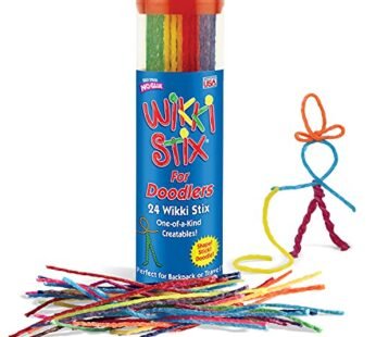 Wikki Stix for Doodlers – Kid’s Travel Essential: Portable Creativity On-The-Go! Pack of 2