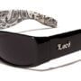 Locs Mens Hardcore Gangster Sunglasses Bandana Print BLACK/WHITE