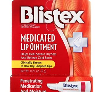 BLISTEX Medicated Lip Ointment, 0.21 Oz (Pack of 3)