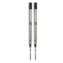 Monteverde Capless Gel Ballpoint Refill to Fit Parker Ballpoint Pens, Fine Point, Black, 2