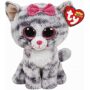Ty Kiki Grey Cat Plush, Regular