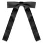 TopTie Black Satin Western String Bow Tie