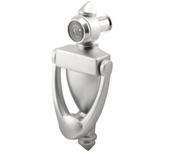 Prime-Line MP10327 Door Knocker and Viewer, 9/16 In. Bore, 180-Degree View Angle (Single P
