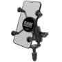 RAM Mounts X-Grip Phone Holder with Motorcycle Fork Stem Base RAM-B-176-A-UN7U with Short