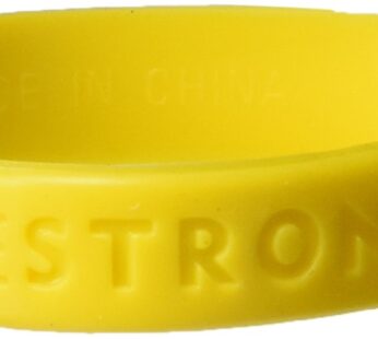 livestrong New Yellow Cancer Support Bracelet Wristband, XS-M