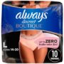 Always Discreet Boutique Incontinence Underwear for Women, Large, 10 Count (Packaging May