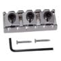 R3 Electric Guitar String Locking Nut for Floyd Rose Tremolo Bridge 43mm (Chrome with Blac