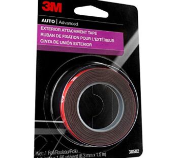 3M Auto Exterior Attachment Tape, 38582, 1/4 in x 5 ft