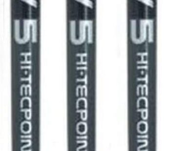 Pilot BX V5 Black Hi-Tecpoint Extra Fine Rollerball Pen 0.5mm Nib Tip 0.3mm Line Width (Pa