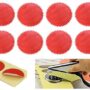 MNYR 100pcs RED Vintage Embosser Stamp Sealing Blank Certificate Self-Adhesive Seal Sticke