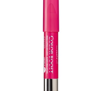 Bourjois Color Boost Lip Stick Crayon SPF 15 Waterproof for Women, 02 Fuchsia Libre, 0.1 O