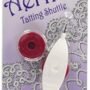 Handy Hands Aerlit Tatting Shuttle with 2 bobbins SHH436 Vanilla Raspberry