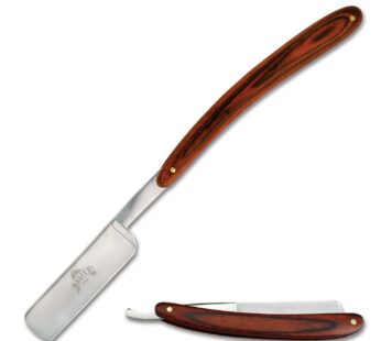 Master Usa Mu-1014W Razor Blade Knife 6.5-Inch Closed, Brown
