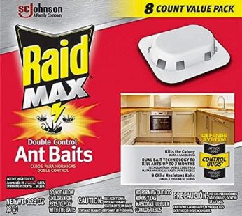 Raid Max Double Control Ant Baits, Household Use Defense System to Control Bugs, Dual Bait