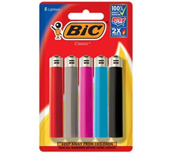 Bic Classic Lighters, Cigar Cigarette Maxi Lighter, Full Size, 5